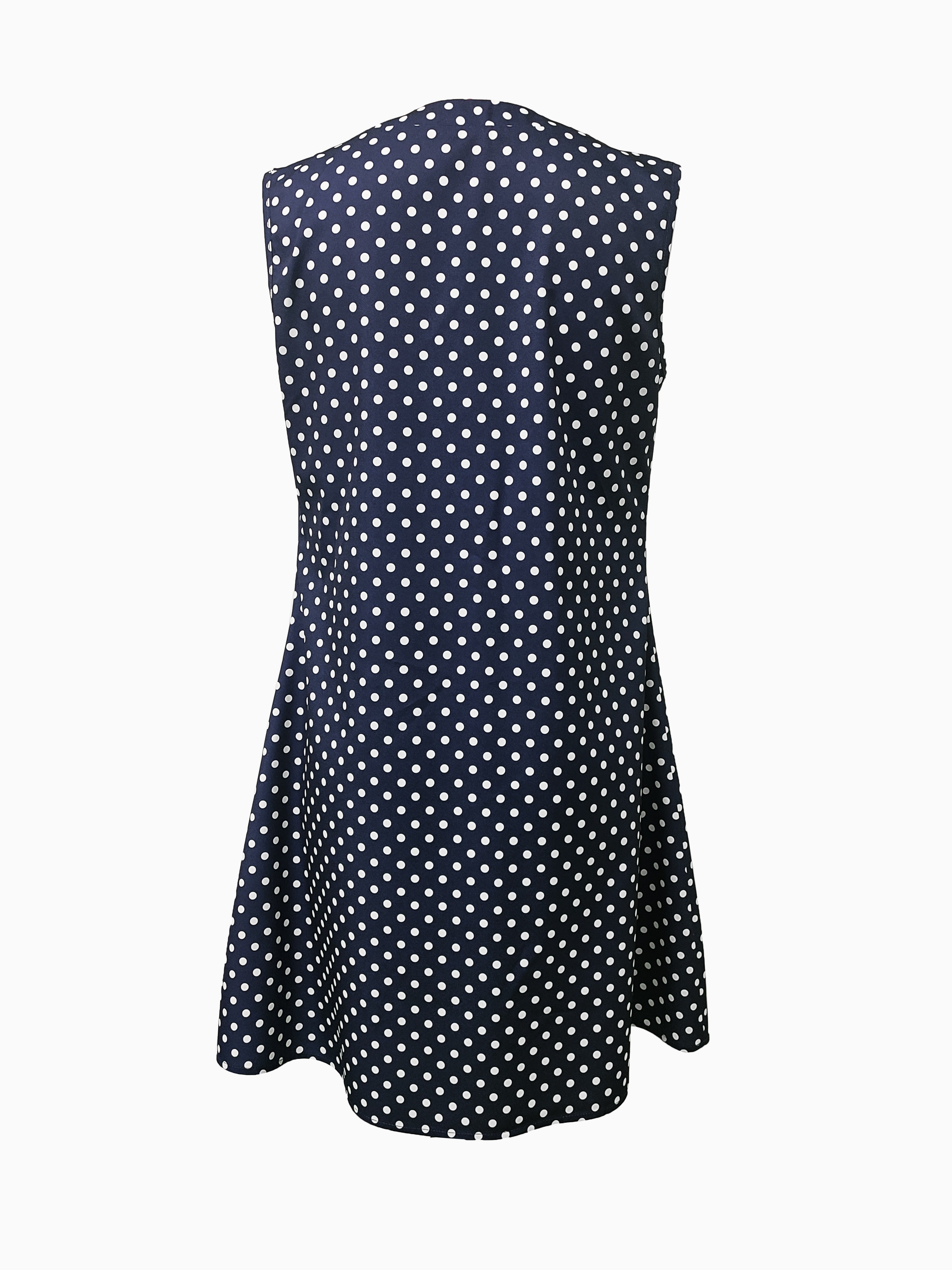 abstract ripple print dress casual v neck sleeveless dress womens clothing details 6