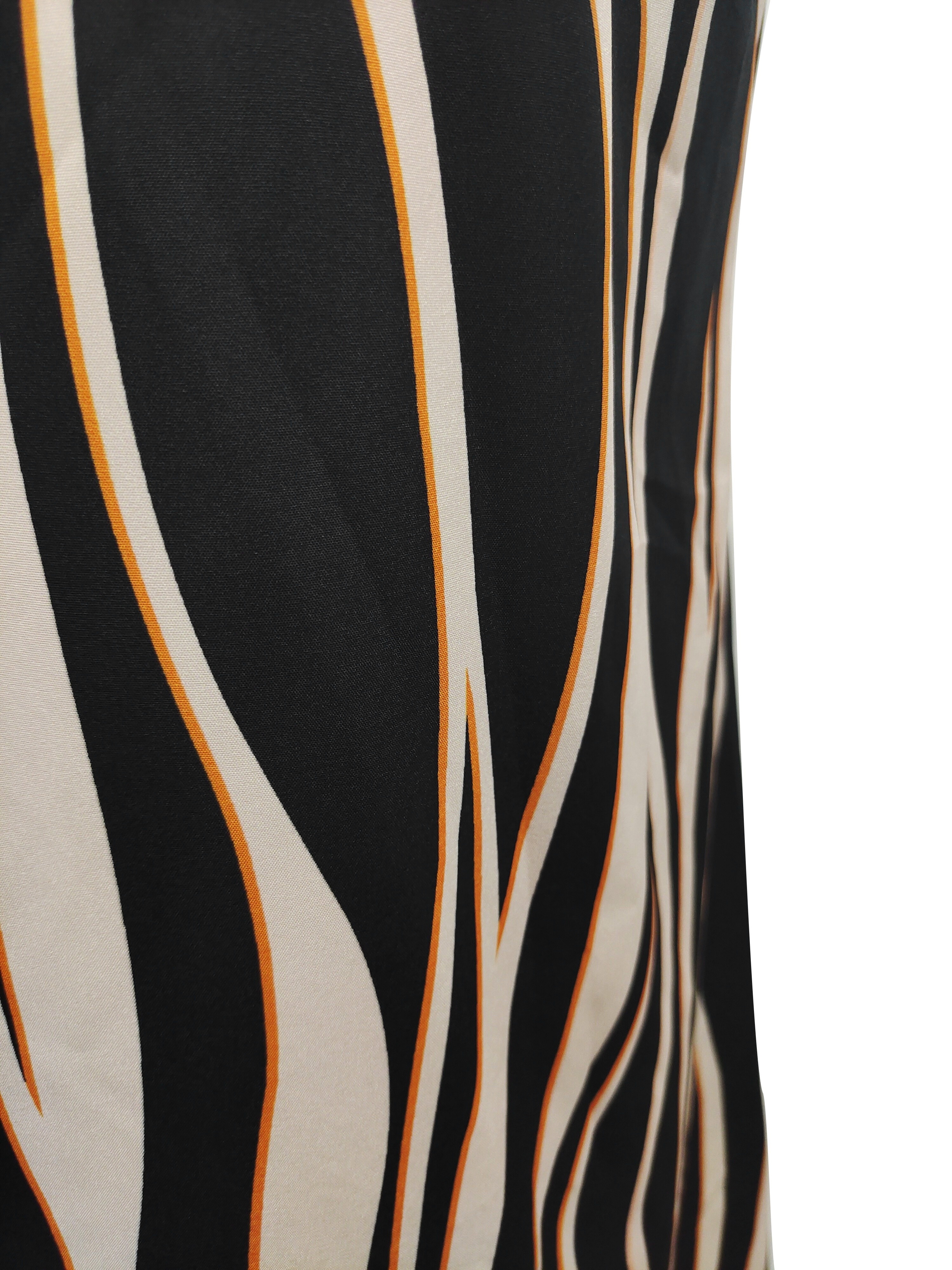 abstract ripple print dress casual v neck sleeveless dress womens clothing details 39