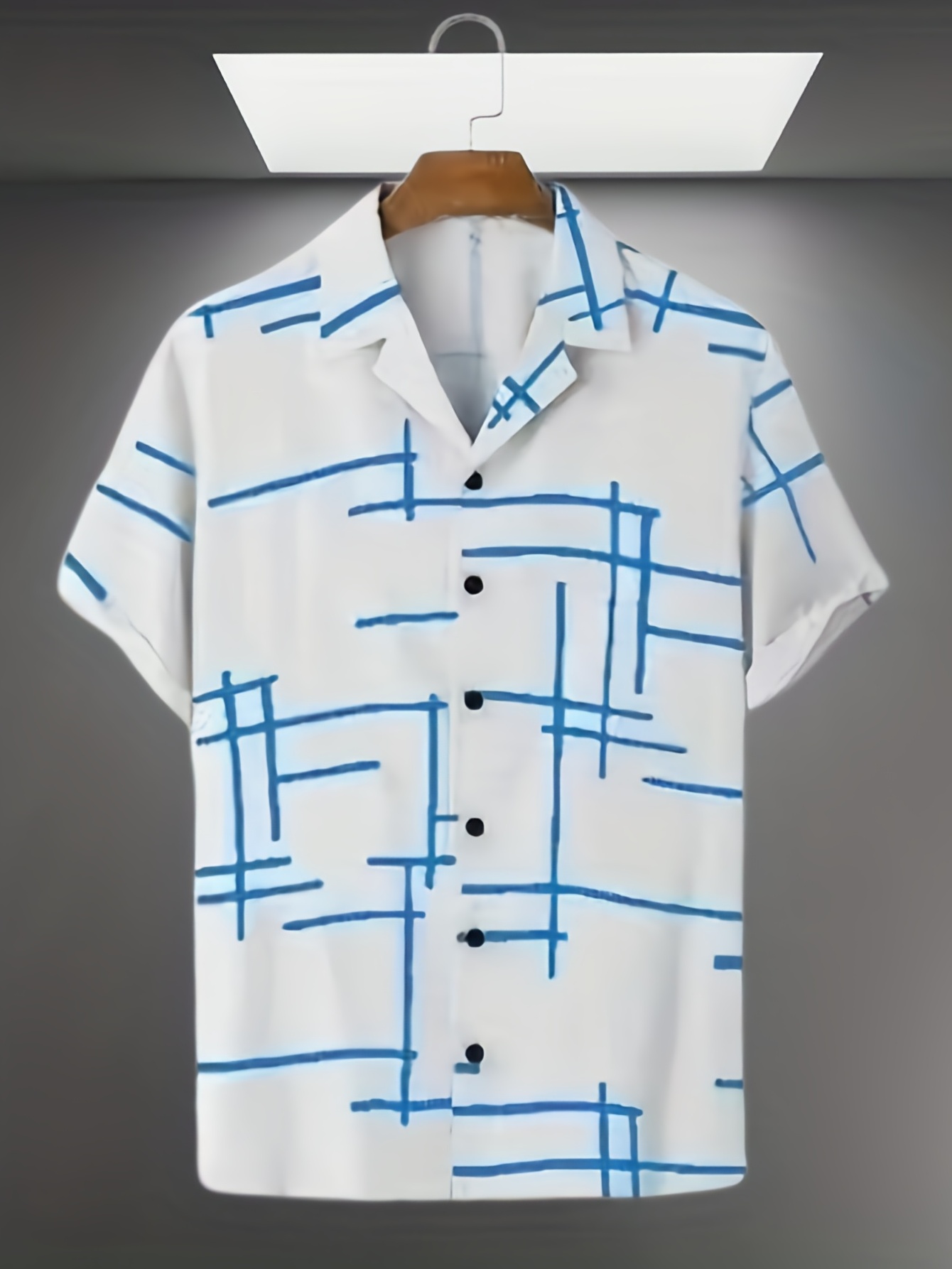 trendy stripe print mens casual short sleeve hawaiian shirt mens shirt for summer vacation resort tops for men details 5
