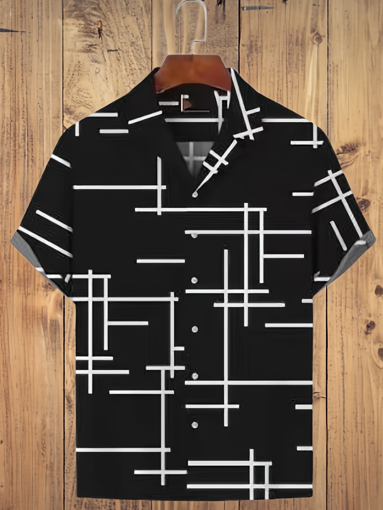 trendy stripe print mens casual short sleeve hawaiian shirt mens shirt for summer vacation resort tops for men details 9