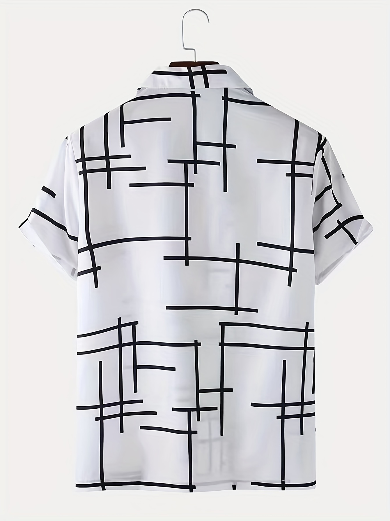 trendy stripe print mens casual short sleeve hawaiian shirt mens shirt for summer vacation resort tops for men details 17