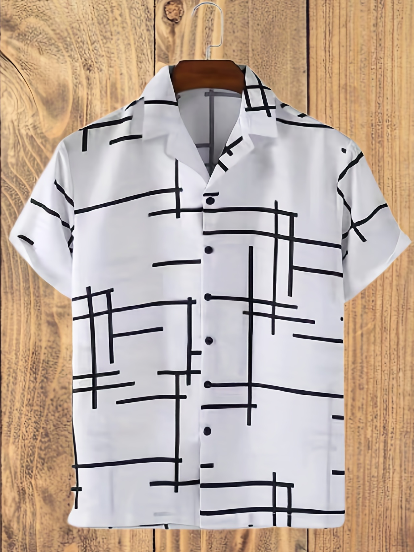 trendy stripe print mens casual short sleeve hawaiian shirt mens shirt for summer vacation resort tops for men details 20