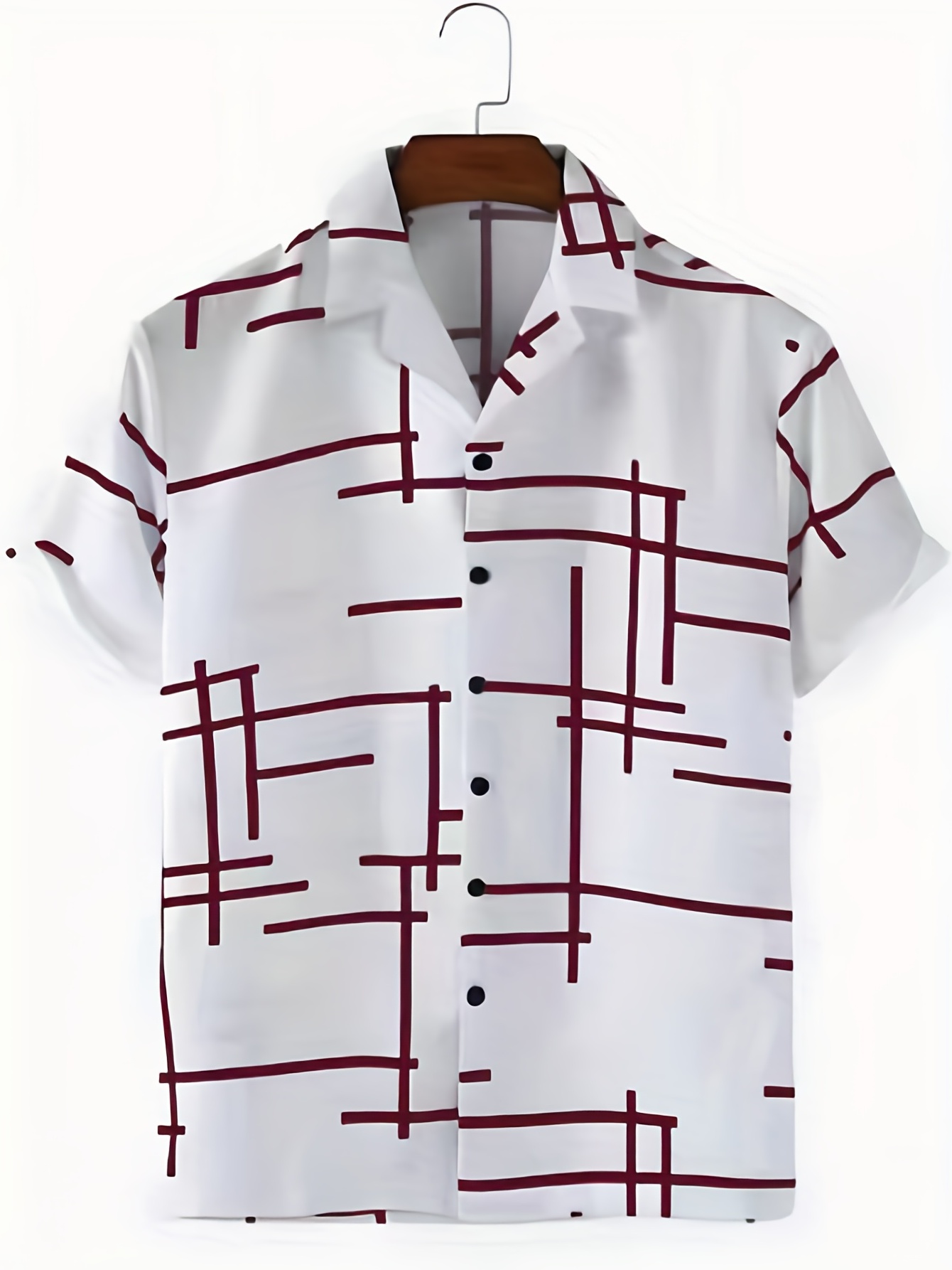 trendy stripe print mens casual short sleeve hawaiian shirt mens shirt for summer vacation resort tops for men details 26