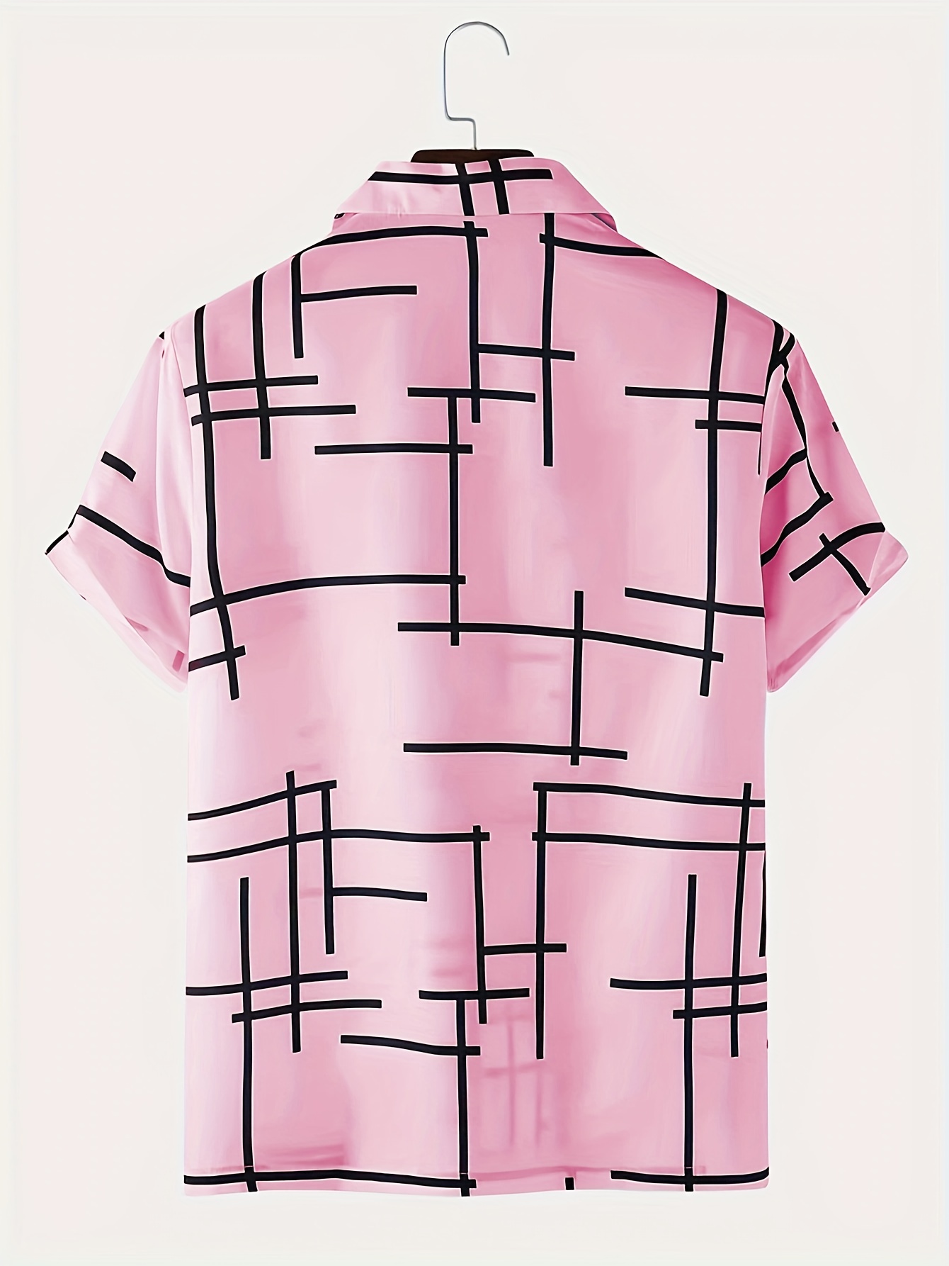 trendy stripe print mens casual short sleeve hawaiian shirt mens shirt for summer vacation resort tops for men details 32