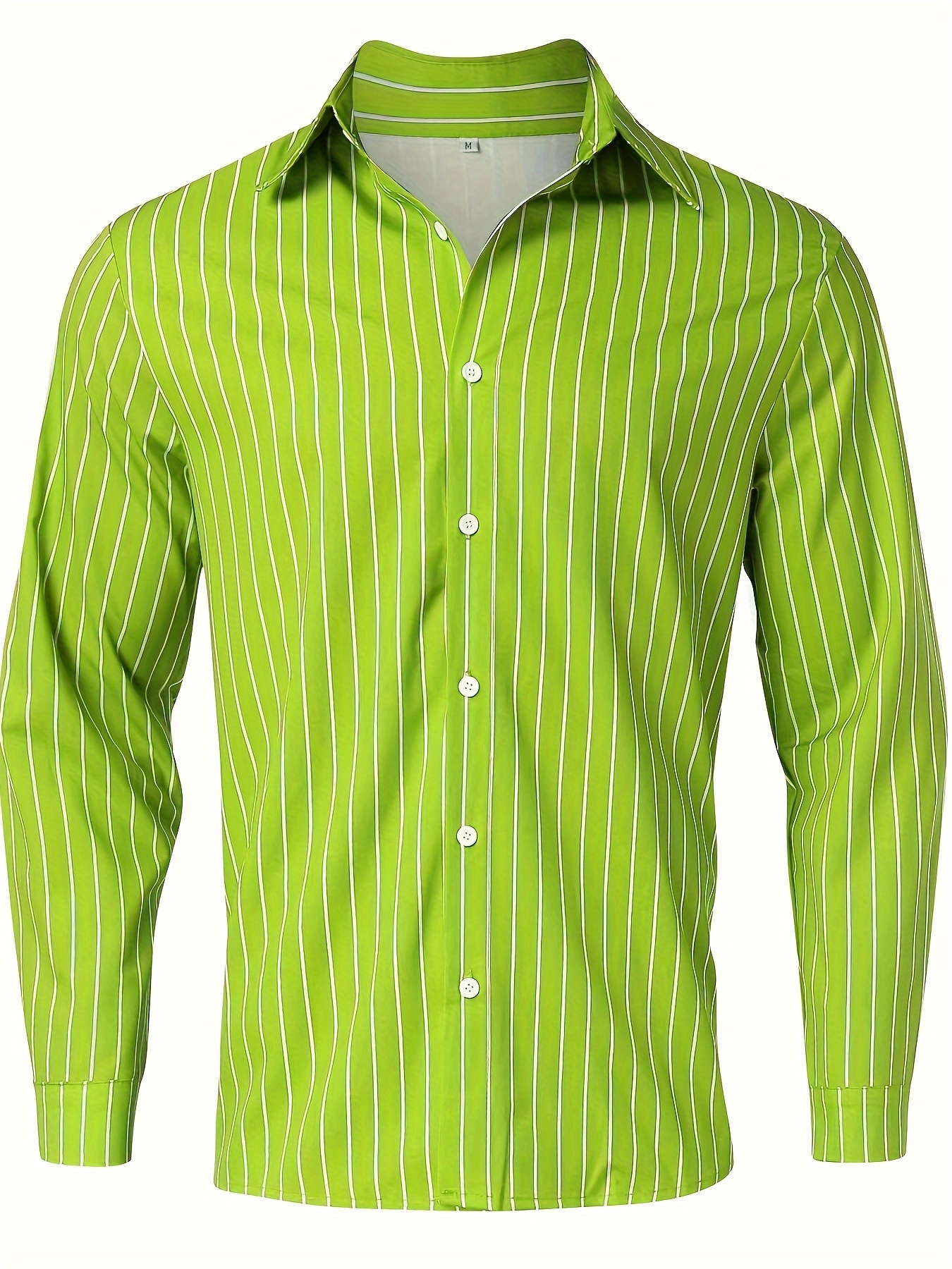 casual striped mens daily thin long sleeve button up shirt for spring summer outdoor gift for men details 5