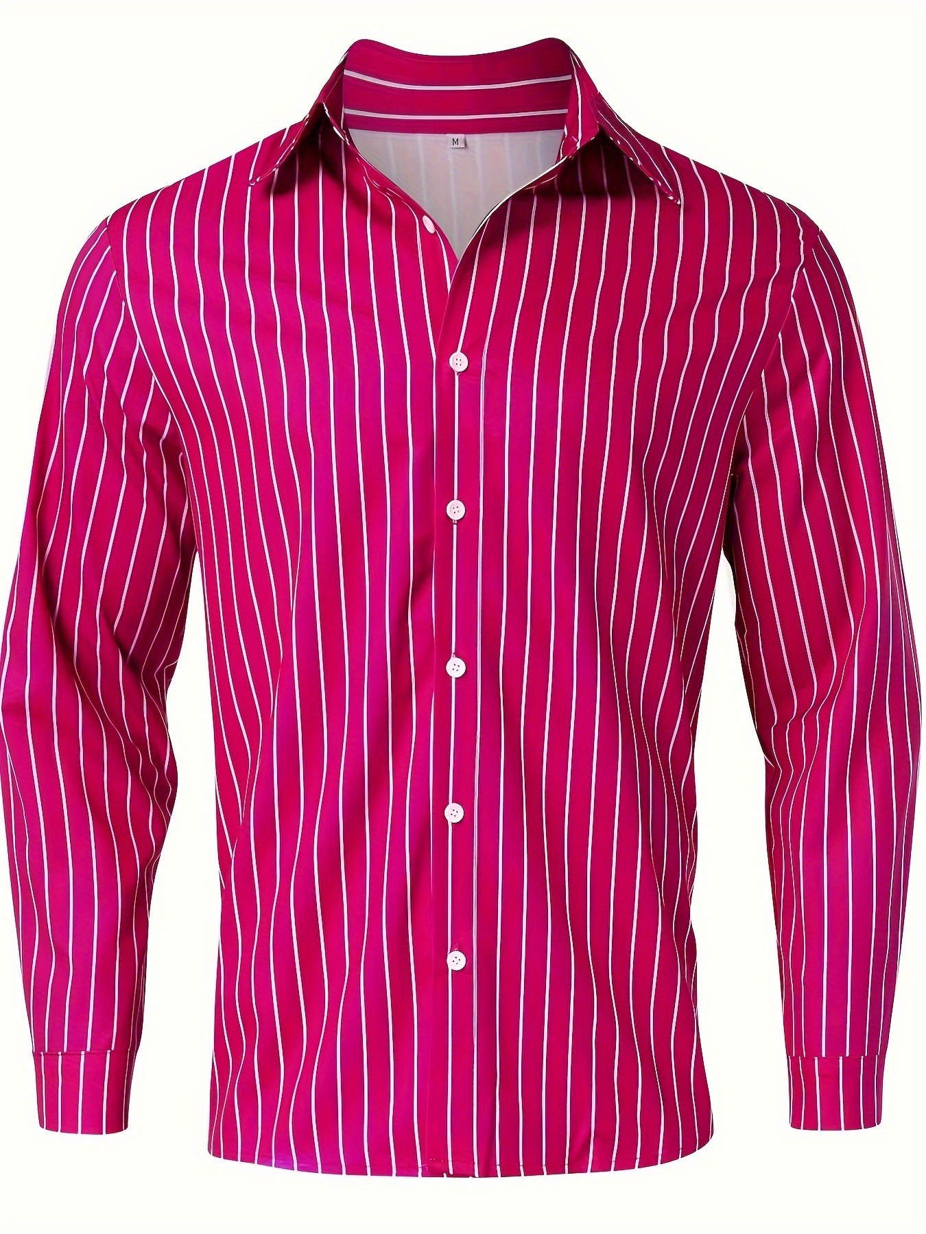 casual striped mens daily thin long sleeve button up shirt for spring summer outdoor gift for men details 11
