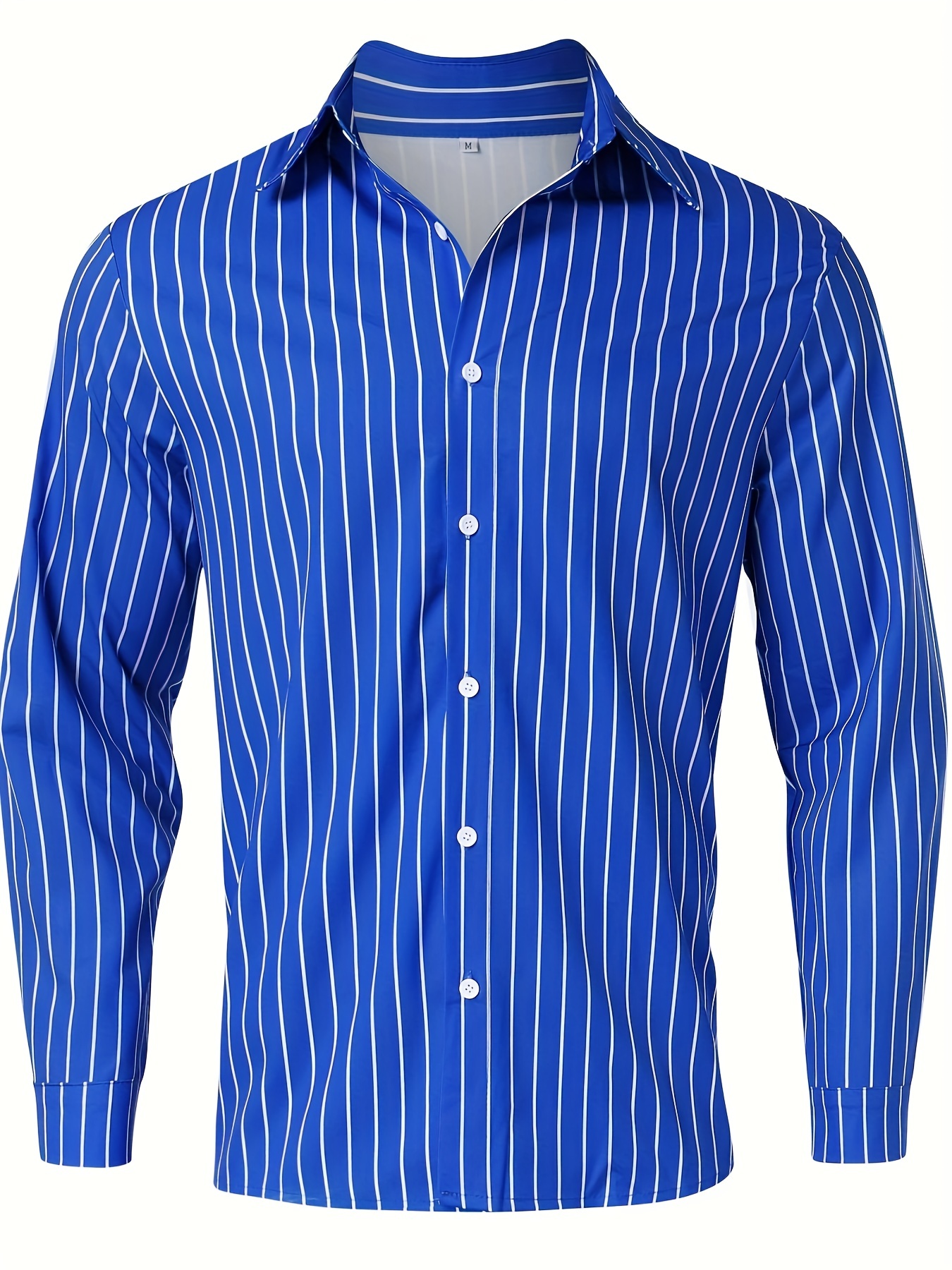 casual striped mens daily thin long sleeve button up shirt for spring summer outdoor gift for men details 16