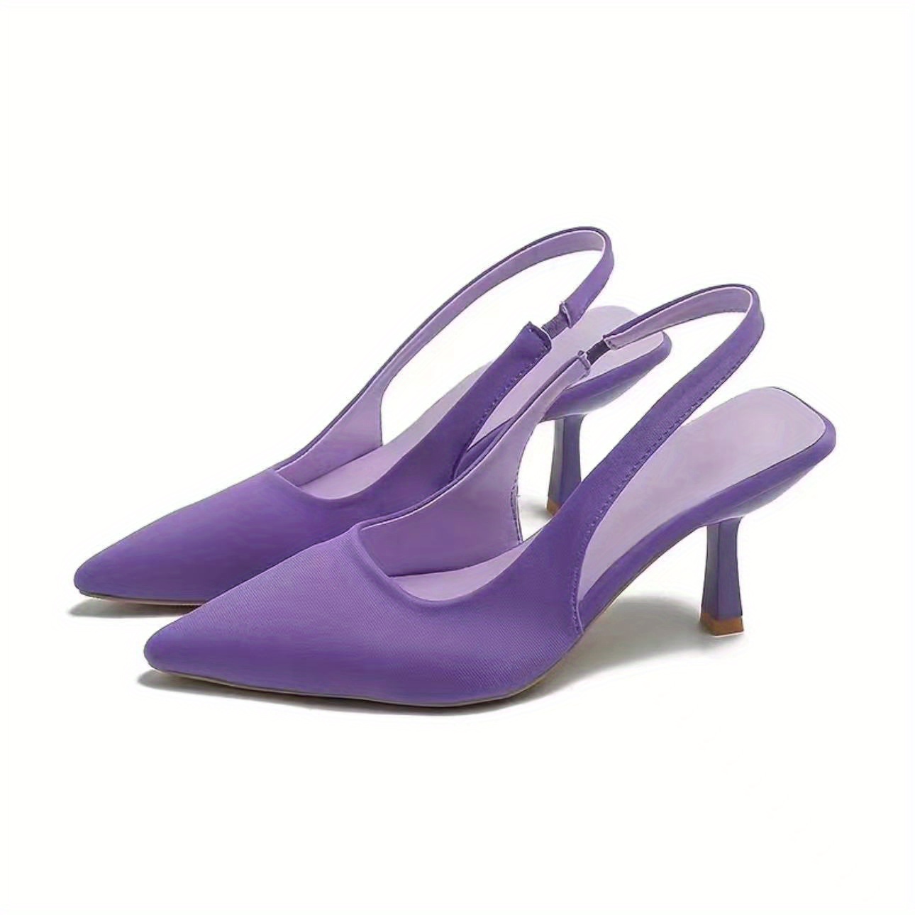 womens solid color shoes slip on stiletto point toe lightweight comfy shoes versatile slingback trendy slides shoes details 5