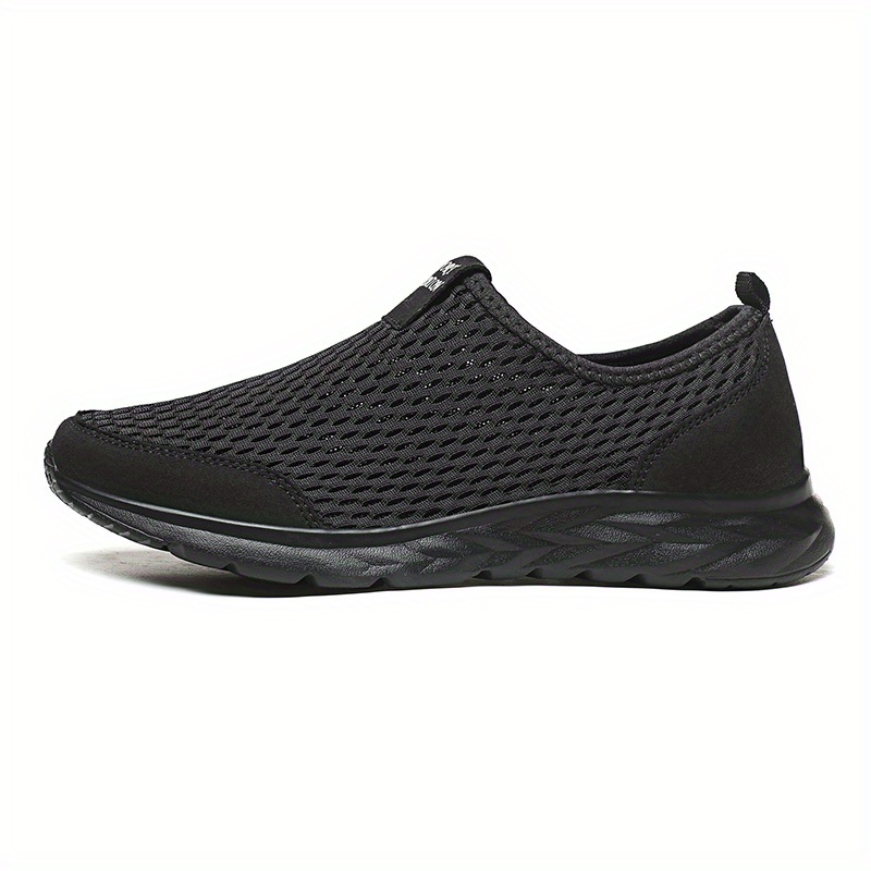 mens mesh breathable lightweight slip on casual shoes for traveling jogging details 11
