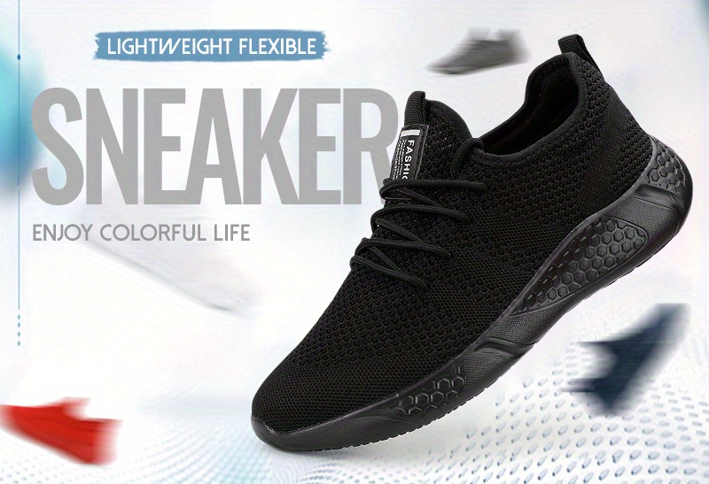 mens lightweight breathable shoes for jogging running walking details 2