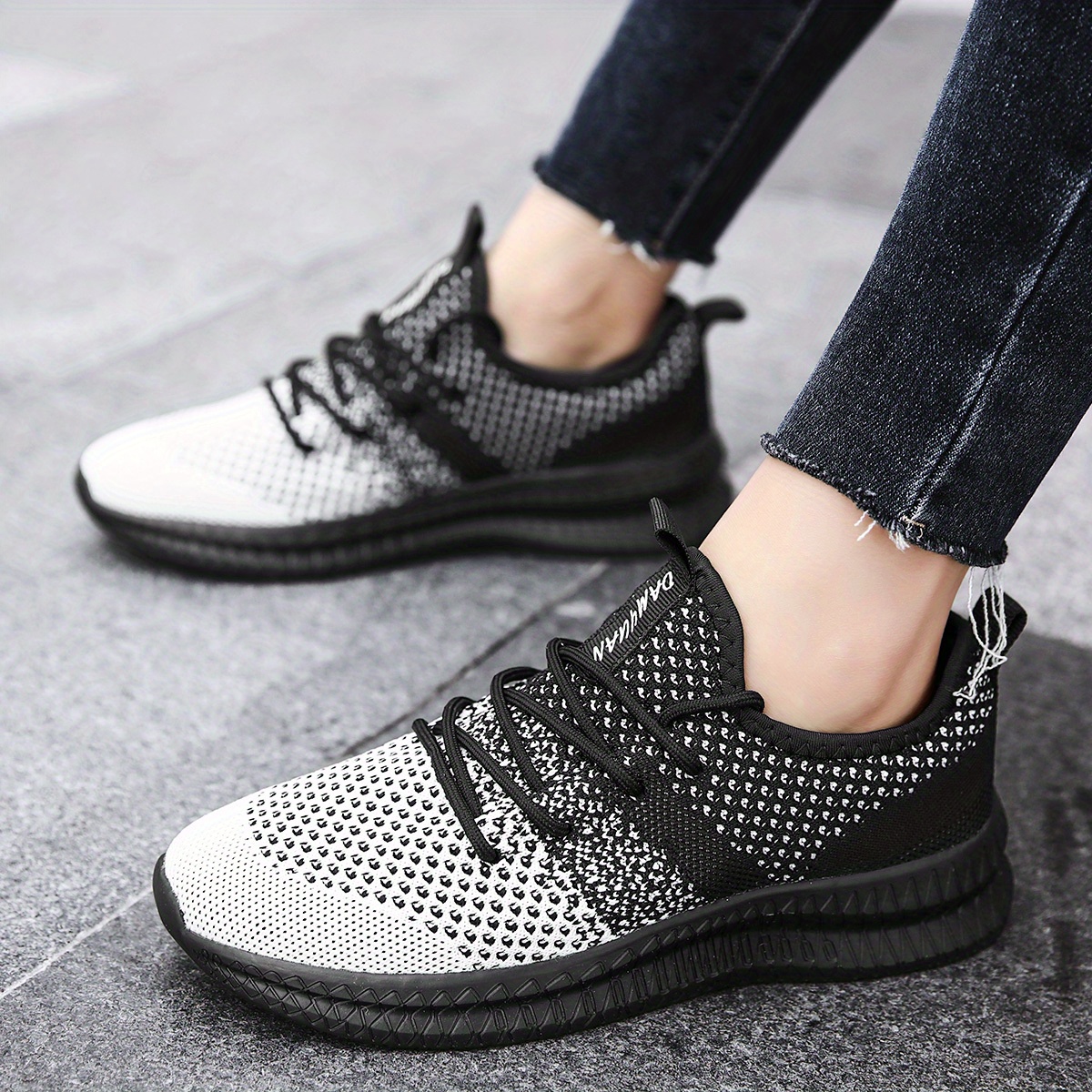 mens casual breathable lightweight mesh comfort athletic sneakers details 12