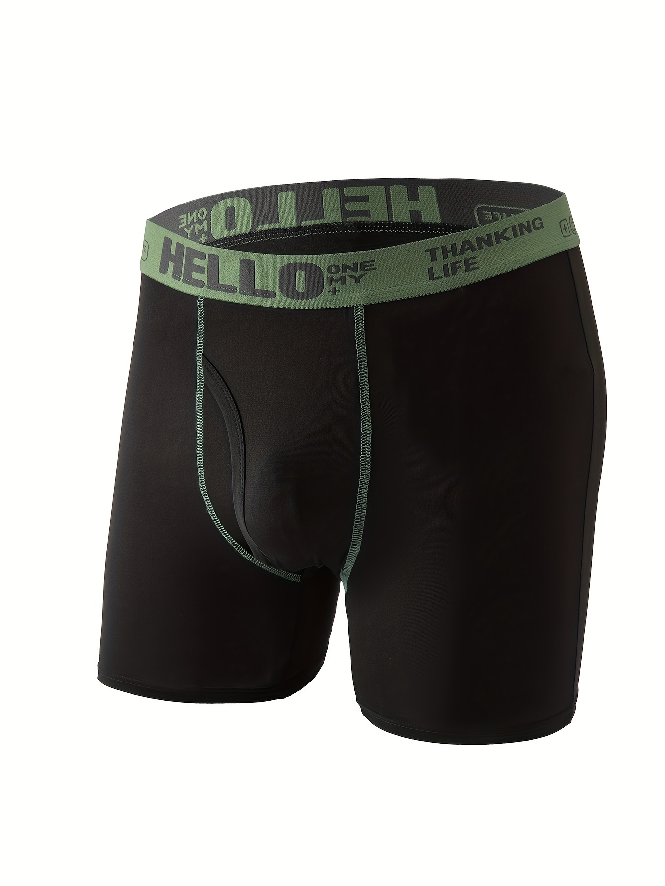 3pcs mens boxer briefs sightly stretch breathable comfortable sport underwear details 9