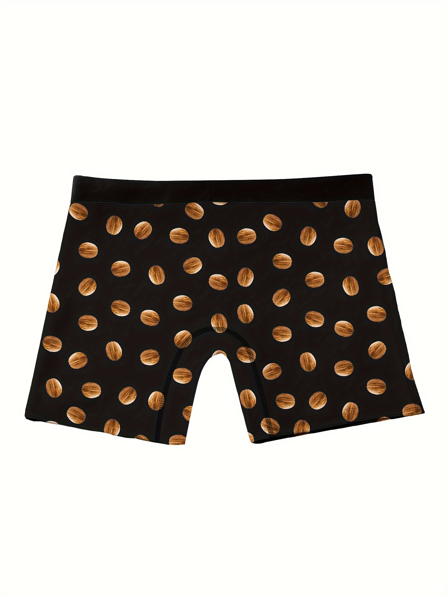 contains nuts print mens fashion novelty boxer briefs shorts breathable comfy high stretch boxer trunks mens underwear details 2