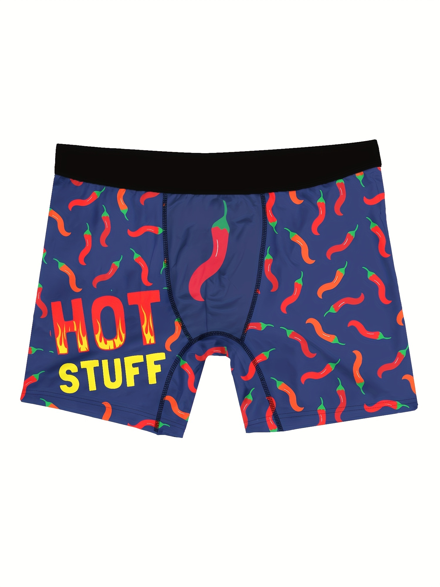 mens 3d fruit print high stretch breathable boxer briefs underwear details 1