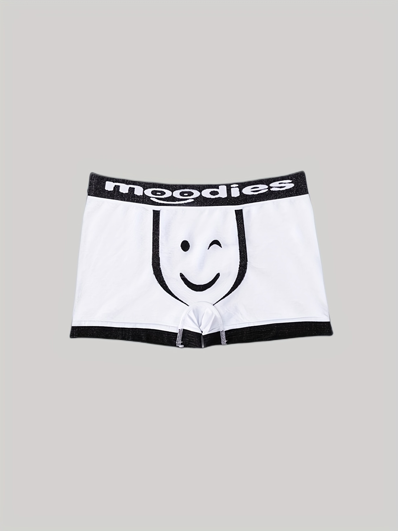 1 3pcs mens emotional face breathable boxer brief soft comfortable underwear for man details 12
