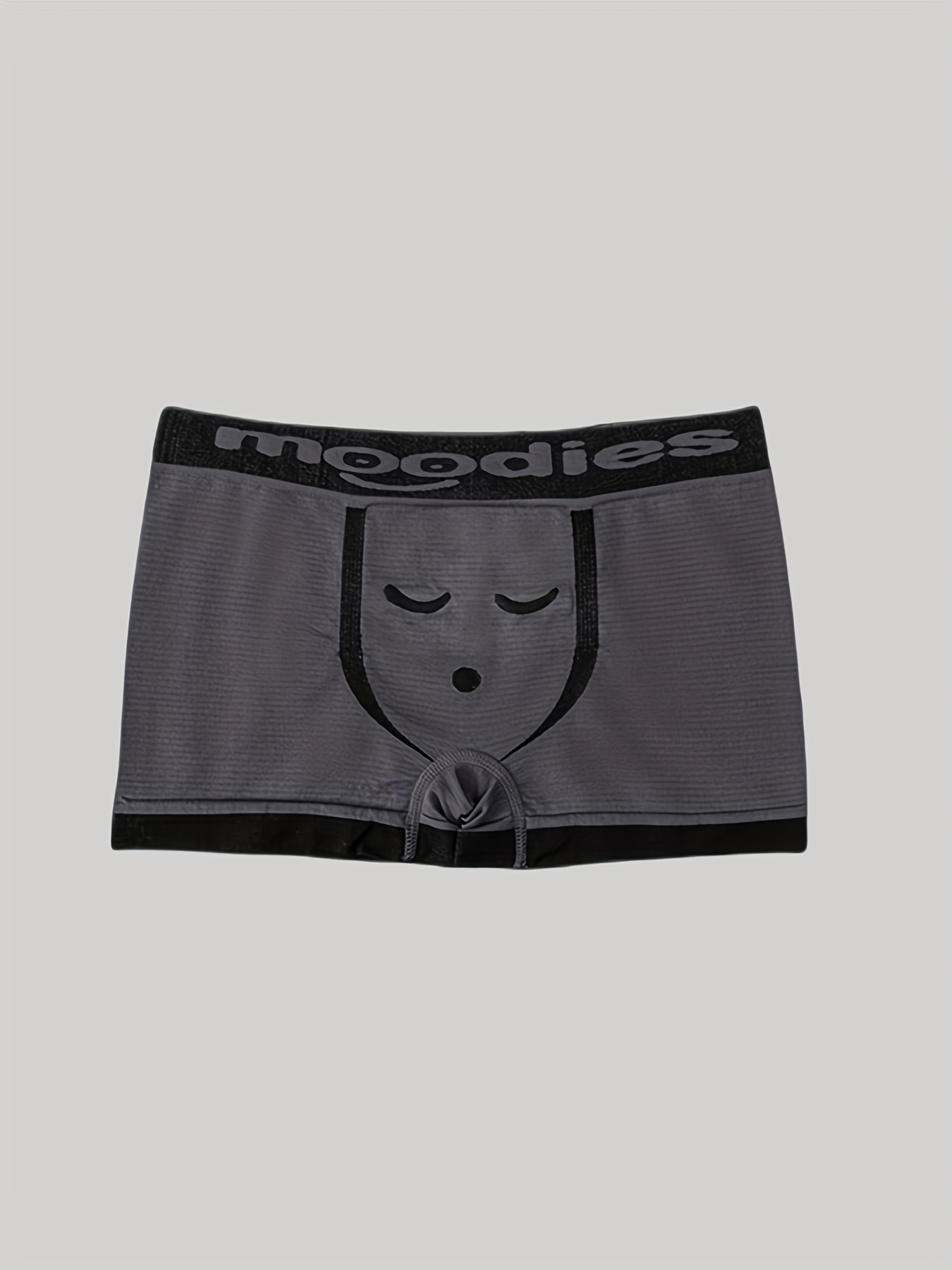1 3pcs mens emotional face breathable boxer brief soft comfortable underwear for man details 14